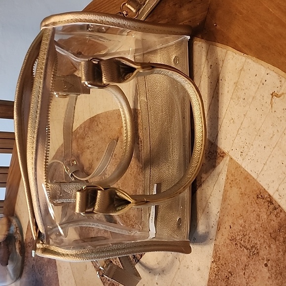 Transparent Gold Women's Handbag - Picture 2 of 3